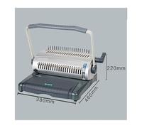 Rilegatrice, S100 Macchina rilegatrice ad anelli in gomma Macchina rilegatrice a strisce con clip Contratto di documenti Rifinitura e rilegatura