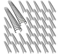 Rilegatura a doppio anello da 3/8", filo per rilegatura passo 2:1, 100 dorsi per rilegatura a filo, anelli per raccoglitori, design a spirale in metallo per rilegatura di notebook o file