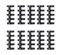 Rilegatura a Pettine 5 fori Circles Anello anello di rilegatura per il legante lea più a foglia di binder album di carta scrapbook file di rilegatura a spirale Macchine rilegatrici(Black 10PCS)