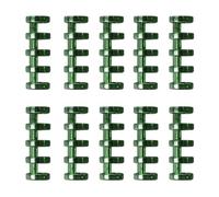 Rilegatura a Pettine 5 fori Circles Anello anello di rilegatura per il legante lea più a foglia di binder album di carta scrapbook file di rilegatura a spirale(Green 10PCS)