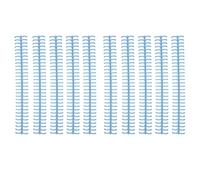 Rilegatura a spirale confezione da 10, spirali in plastica, 30 fori, diametro 1/2 pollice (Blu Chiaro)