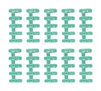 Rilegatura ad anelli, Raccoglitore ad anelli A5 Meccanismo raccoglitore 60 pezzi 5 dorsi in plastica a fogli sciolti for album fotografico A4 A6 pettini a scatto(Green)
