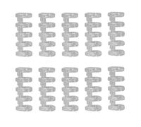 Rilegatura ad anelli, Raccoglitore ad anelli A5 Meccanismo raccoglitore 60 pezzi 5 dorsi in plastica a fogli sciolti for album fotografico A4 A6 pettini a scatto(Transparent)