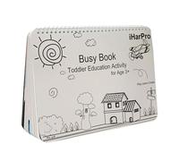 Rilegatura per attività per bambini - libro sensoriale portatile interattivo, leggero Early Education | Giocattolo durevole per abilità motorie fini, strumento di plating per bambini prontezza a