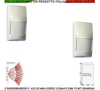 Rileva Movimento Estranei 2 Pezzi Pir 40VR antifurto Wireless Antifurto SydraGSM