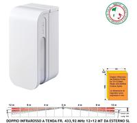 Rileva Movimento Intrusi Antifurto Radio LysaGSM Infrarosso Doppia Tenda Esterno
