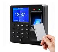 Rilevamento del tempo per piccole imprese, timbri con impronte digitali, password e ID (schede 15ID incluse), registrazione dell'orario di lavoro con esportazione USB, nessun costo mensile