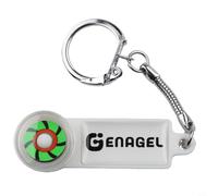 Rilevatore AC per test di rotazione dell'elettrovalvola - Tester di fase e direzione motore pompa circolante, alloggiamento ABS, strumento compatto pronto per portachiavi per HVAC industriale (bianco)