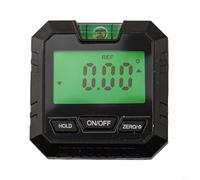 Rilevatore angolare digitale con display LCD e livella a bolla, 60 x 30 x 55 mm, in plastica ABS, precisione ± 0,2°, per la lavorazione del legno e l'edilizia (D)