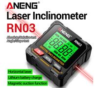 Rilevatore angolare digitale ricaricabile magnetico ANENG RN02/RN03 Inclinometro laser Goniometro USB Misuratore dell'angolo del righello di livello