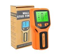 Rilevatore Borchie 5in1 Wall Stud Detector Display LCD Palmare Multifunzionale For Legno AC Wire Cable Metal Detector Electric Wall Finder Scanner(Orange)