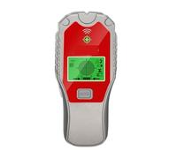 Rilevatore Borchie Scanner Da Parete For Metal Detector 5 In 1 Trova Borchie In Legno Di Metallo Rileva Filo In Tensione Scanner Da Parete Cercatore Di Scatole Elettriche Con LCD(Red)