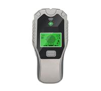 Rilevatore Borchie Scanner Da Parete For Metal Detector 5 In 1 Trova Borchie In Legno Di Metallo Rileva Filo In Tensione Scanner Da Parete Cercatore Di Scatole Elettriche Con LCD(Gray)