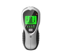 Rilevatore Borchie Stud Finder Wall Scanner 4 In 1 Rilevatore Digitale Multifunzionale Rilevatore Da Parete Portatile Ricerca Centrale Con Schermo LCD(Silver Press Button)