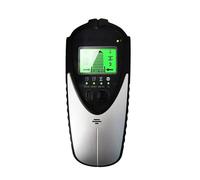 Rilevatore Borchie Stud Finder Wall Scanner 4 In 1 Rilevatore Digitale Multifunzionale Rilevatore Da Parete Portatile Ricerca Centrale Con Schermo LCD(Silver Push Button)