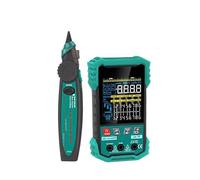 Rilevatore cavi elettrici, Tester for cavi di rete con misuratore di lunghezza da 400 m, test POE, mappatura cavi LAN, multimetro da 3,2 pollici, strumenti for la manutenzione a rete