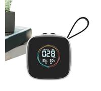 Rilevatore d'aria: monitor intelligente wi fi abilitato, sensore ambientale compatto | Monitoraggio continuo particolati, anidride carbonica Composti organici volatili Umidità di temperatura per spazi