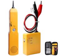 Rilevatore di cavi e generatore di suono, Cable Tracker Multifunctional, tester per cavi, identifica le linee e prova il passaggio delle linee telefoniche RJ11 (giallo)