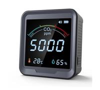 Rilevatore di CO2 for interni 3in1 Monitor a qualità 'aria Rilevatore NDIR con rilevamento 'umidità a temperatura Misuratore di CO2 di anidride carbonica,Monitoraggio della sicurezza aerea
