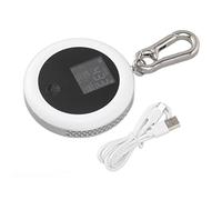 Rilevatore di CO2 mini a infrarossi 3 in 1 analizzatore di aria per umidità del display LCD portatile per il materiale PC ABS bianco da viaggio interno casa 73x73x18 mm