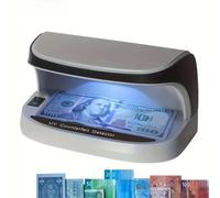 Rilevatore di contraffazioni di denaro con luce UV LED per tutte le currenze, banconote, carte d'identità, batteria ricaricabile inclusa