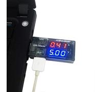 Rilevatore di corrente di uscita USB del tester Multi dell'esposizione a LED di 5A/9V doppio per il telefono cellulare, Banca di potere elegante e popolare. Durabilità