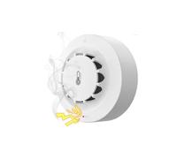 Rilevatore di fumo con due connessioni Wi-Fi, dispositivo misurazione della temperatura e dell'umidità, allarme sonoro da 80 dB, funzione avviso push remoto(1pc)