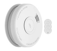 Rilevatore di fumo DOF19, plastica, segnale d'allarme: 85 dB, 9V, a batteria