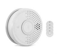 Rilevatore di fumo DOF19, plastica, segnale d'allarme: 85 dB, 9V, a batteria
