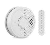 Rilevatore di fumo DOF19, plastica, segnale d'allarme: 85 dB, 9V, a batteria