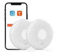 Rilevatore di fumo e monossido di carbonio XINDUM WiFi Rivelatore combinato di fumo e CO con batteria da 10 anni EN14604 & EN50291(2 Pezzi)