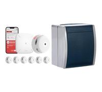 Rilevatore di fumo X-Sense XS01-M ProConnected con stazione base SBS50 e programmi AP Busch-Jaeger 20 EBW-53, colorato