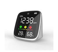 Rilevatore di gas, 1pc portatile. CO2. Monitor di qualità de-ll'aria del rivelatore CO2. Set manuale del misuratore CO2. Rilevamento del diossido di carbonio della soglia di allarme,Risposta rapida