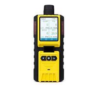 Rilevatore di gas 4 in 1 a pompa con display LCD, analizzatore multigas O2 H2S CO NH3 for casa e camper Tempo di risposta breve(VOC)