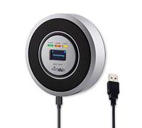 Rilevatore di Gas Combustibile-Ourjob, GPL/Gas naturale/Rilevatore di gas di carbone Sensore USB alimentato Allarme Gas Metano Rilevatore fughe di gas con allarme acustico e Display digitale (Grigio)