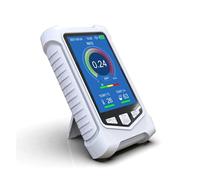 Rilevatore di gas di ammoniaca portatile con display LCD Gamma 0-50PPM Misuratore di temperatura e monitoraggio del gas di umidità Interno/esterno