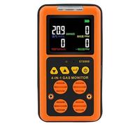 Rilevatore di gas domestico rilevatore multigas; CO, H2S, LEL e O2, Monitor di misuratori di perdite Monitor di gas a livello di gas combustibili con allarme di avvertimento voce/luce e display a ST