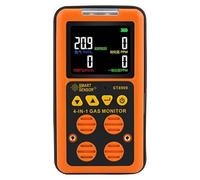Rilevatore di gas domestico rilevatore multigas; CO, H2S, LEL e O2, Monitor di misuratori di perdite Monitor di gas a livello di gas combustibili con allarme di avvertimento voce/luce e display a ST