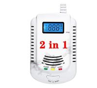 Rilevatore di GAS GPL Allarme Sensore di monossido di carbonio Display a LED digitale Perdita naturale di combustibile Sistema di allarme 2 in 1 for la casa(2 in 1)