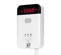 Rilevatore di Gas, GPL|Gas naturale|Rilevatore di perdite di gas di carbone, rilevatore di gas con sensore plug-in con allarme acustico e display a LED, allarme gas combustibili metano propano butano