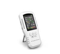 Rilevatore di gas, Monitor della qualità aria CO2 CO PM2.5 HCHO TVOC Monitor umidità della temperatura Rilevatore della qualità aria domestica con sensori reali per casa e camper