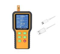 Rilevatore di Gas, Monitor della qualità dell'aria Rilevatore di formaldeide Sensore di umidità della temperatura digitale Tester HCHO TVOC for auto da esterno for interni