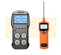 Rilevatore di gas, Multi Gas Detector Gas Meter O2 H2S CO LEL 4 in 1 Ossigeno Solfuro di Idrogeno Monossido di Carbonio Rilevatore di Fughe di Gas Combustibile(Detector with pump)