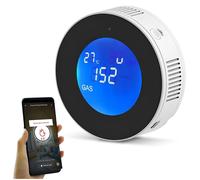 RILEVATORE DI GAS NATURALE CH4 SMART WI-FI TUYA CON SCHERMO LCD DIGITALE CASA