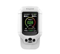 Rilevatore di gas, PM2.5 / HCHO/TVOC Monitoraggio temperatura e umidità Tester di analisi della qualità dell'aria Formaldeide Rilevatore di gas di ozono Analizzatore di misurazione per casa e camper