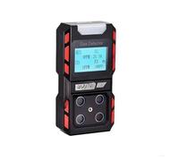 Rilevatore di gas portatile 4 in 1 Misuratore di CO O2 H2S combustibile con batteria da 2000 mAh(Noir)