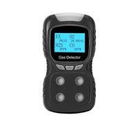 Rilevatore di gas portatile, Multi Gas Detector Gas Meter O2 H2S CO LEL 4 in 1 Ossigeno Solfuro di Idrogeno Monossido di Carbonio Rilevatore di Fughe di Gas Combustibile(A)