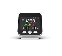 Rilevatore di Gas, Rilevatore di anidride carbonica CO2 Detector Wireless Connection Tuya WiFi Mini Desktop Air Detector Air Quality