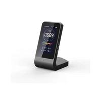Rilevatore di gas, Rilevatore di CO2 3 in 1 di tipo C-USB Sensore di monitoraggio della CO2 con 4 luci di colore Monitoraggio della temperatura della qualità aria di allarme for interni per casa e cam