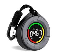 Rilevatore di gas, Rilevatore di CO2 portatile, mini monitor for interni, sensore NDIR con calibrazione automatica LCD a colori, for viaggi in ufficio e a casa per lavoro, casa